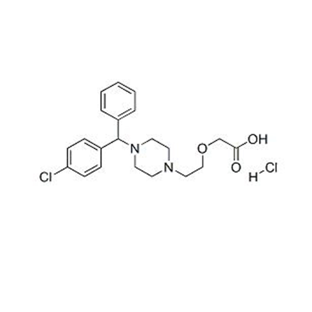 Clorhidrato de cetirizina (83881-52-1) C21H26CL2N2O3